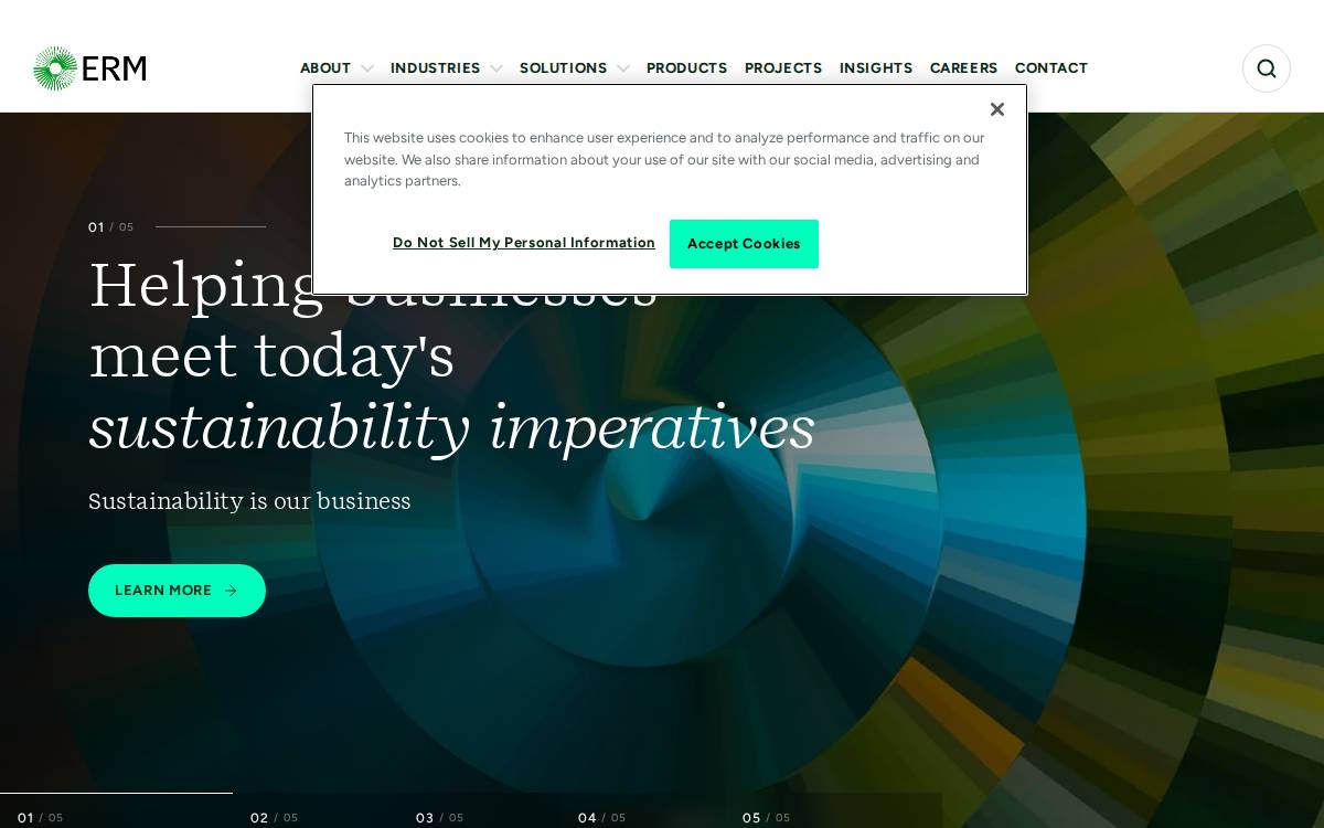 ERM website preview