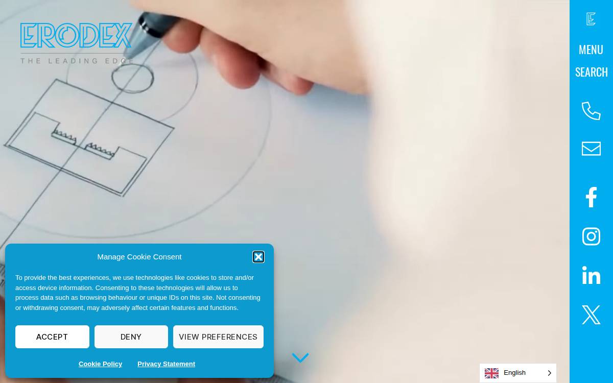 Erodex website preview