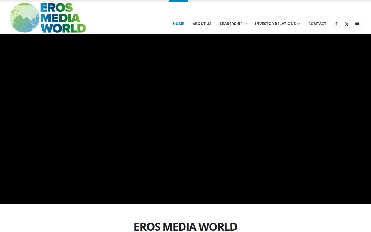Eros International website preview