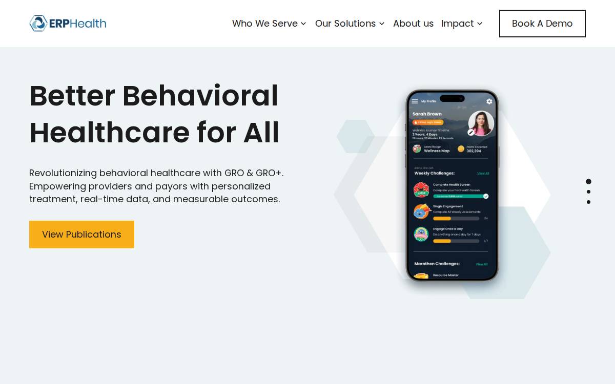 ERPHealth Healthcare Services website preview