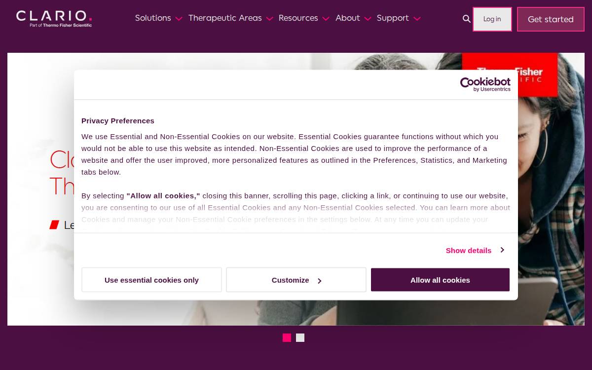 Ert website preview