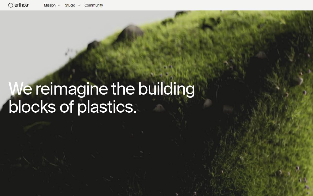 Erthos website preview