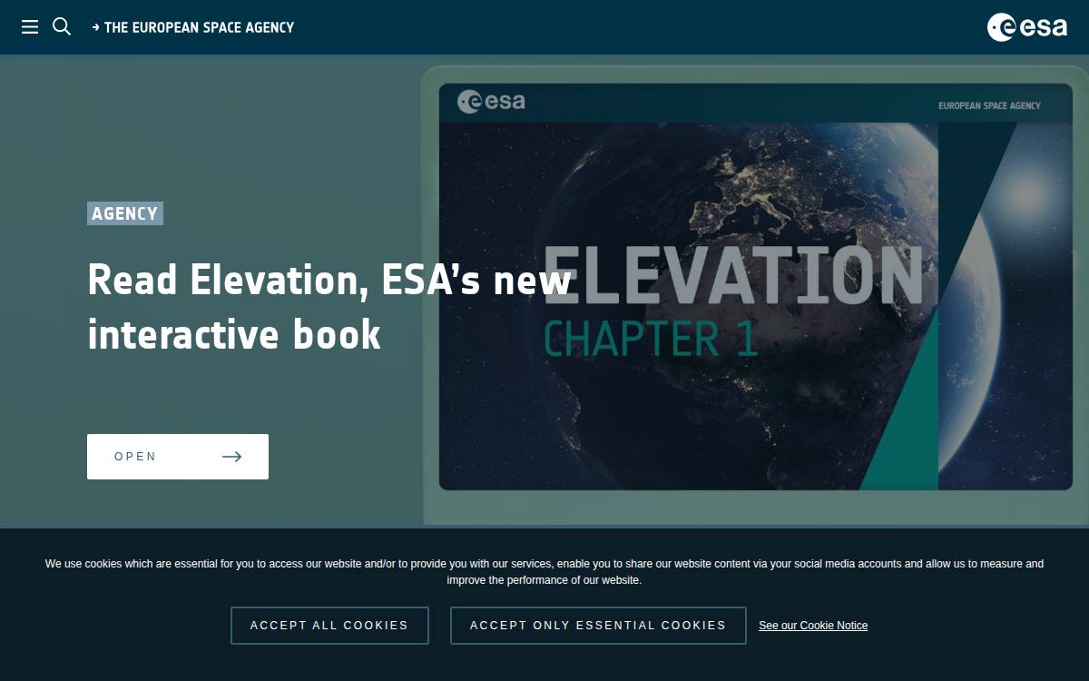 Esa website preview