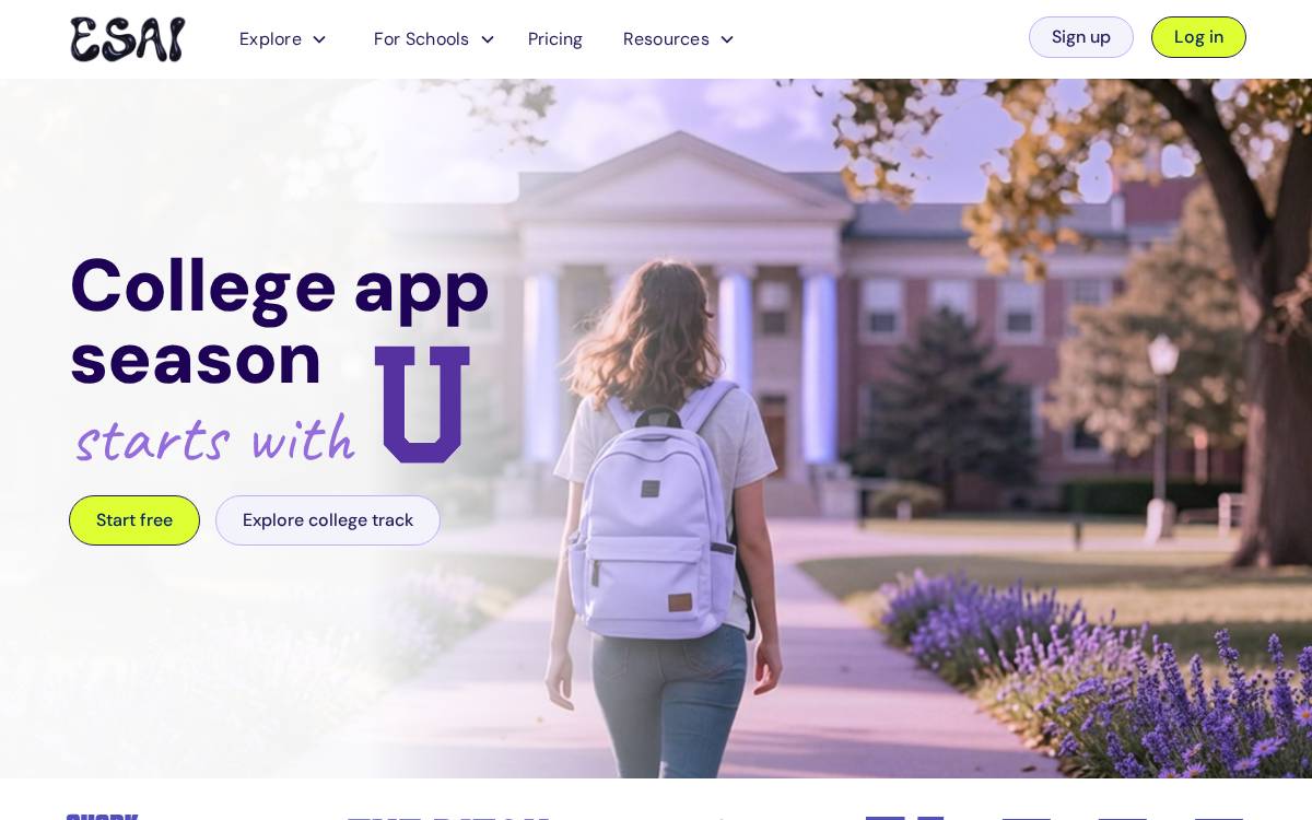 ESAI website preview