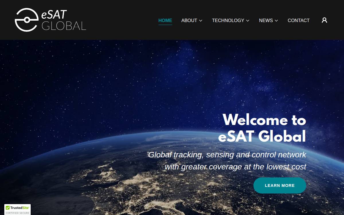 eSAT Global website preview