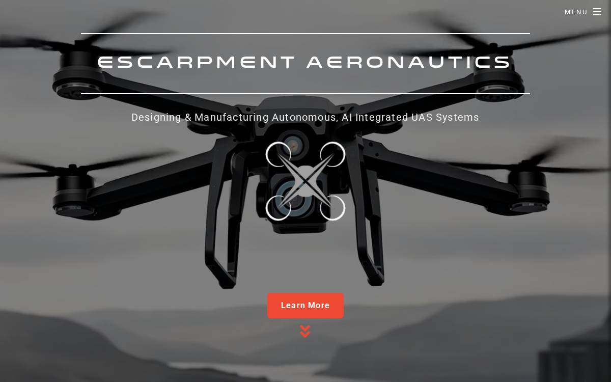 Escarpment Aeronautics Inc. Website website preview