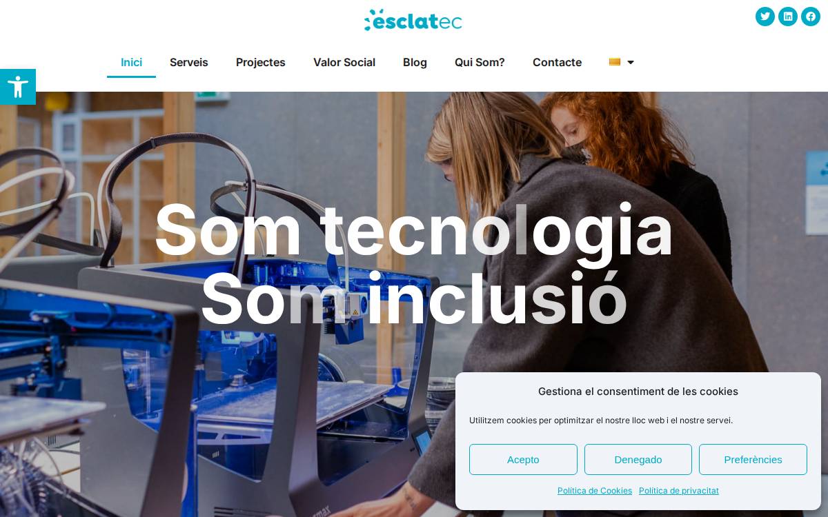 Esclatec website preview