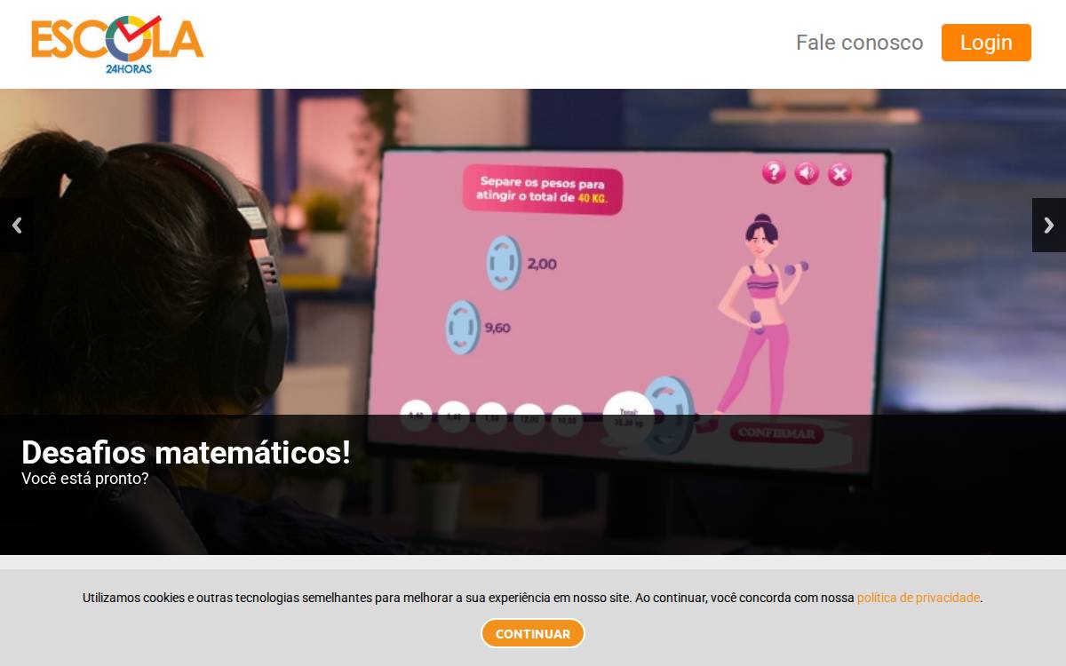 Escol@24horas website preview
