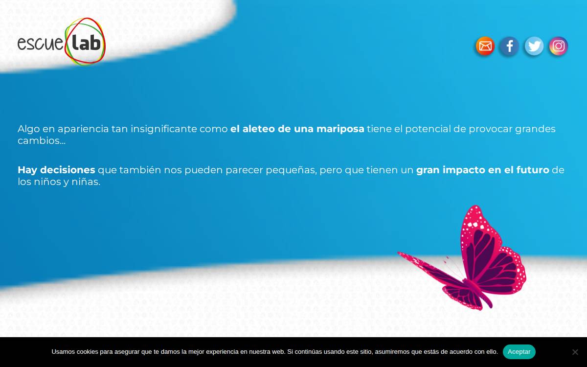 Escuelab website preview