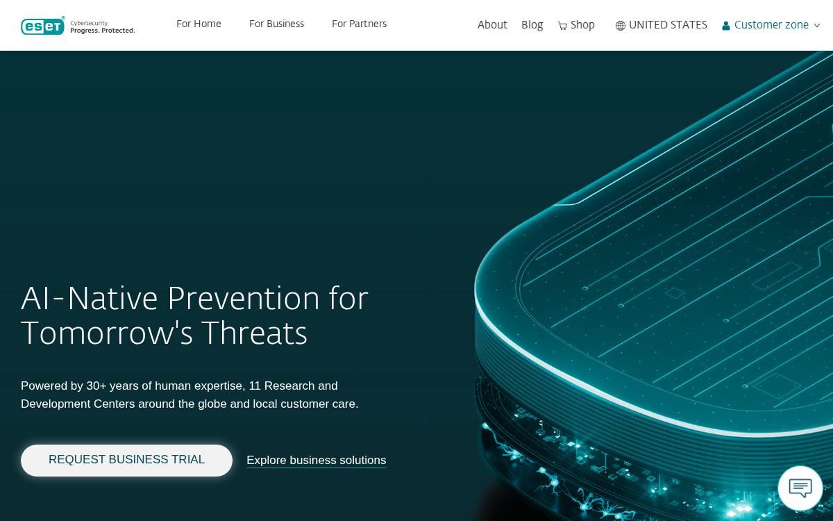 ESET Southern Africa website preview