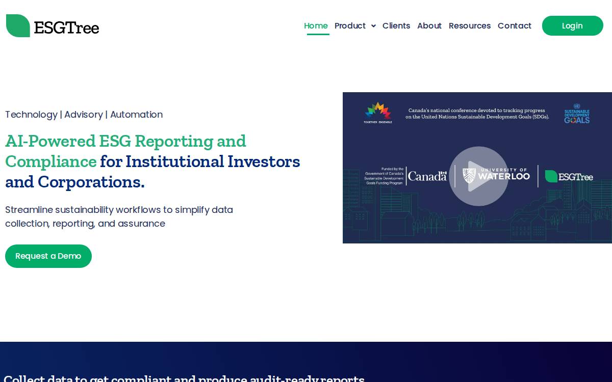 ESGTree Website website preview