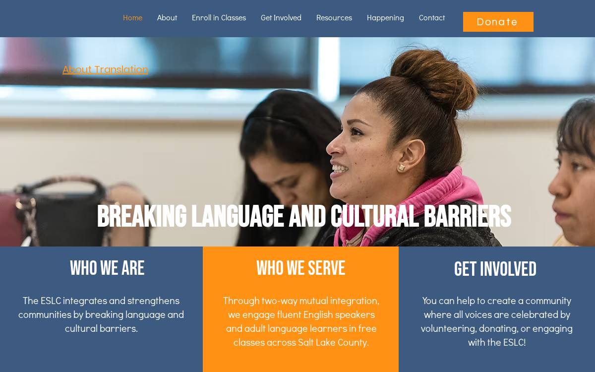 Eslcenter website preview