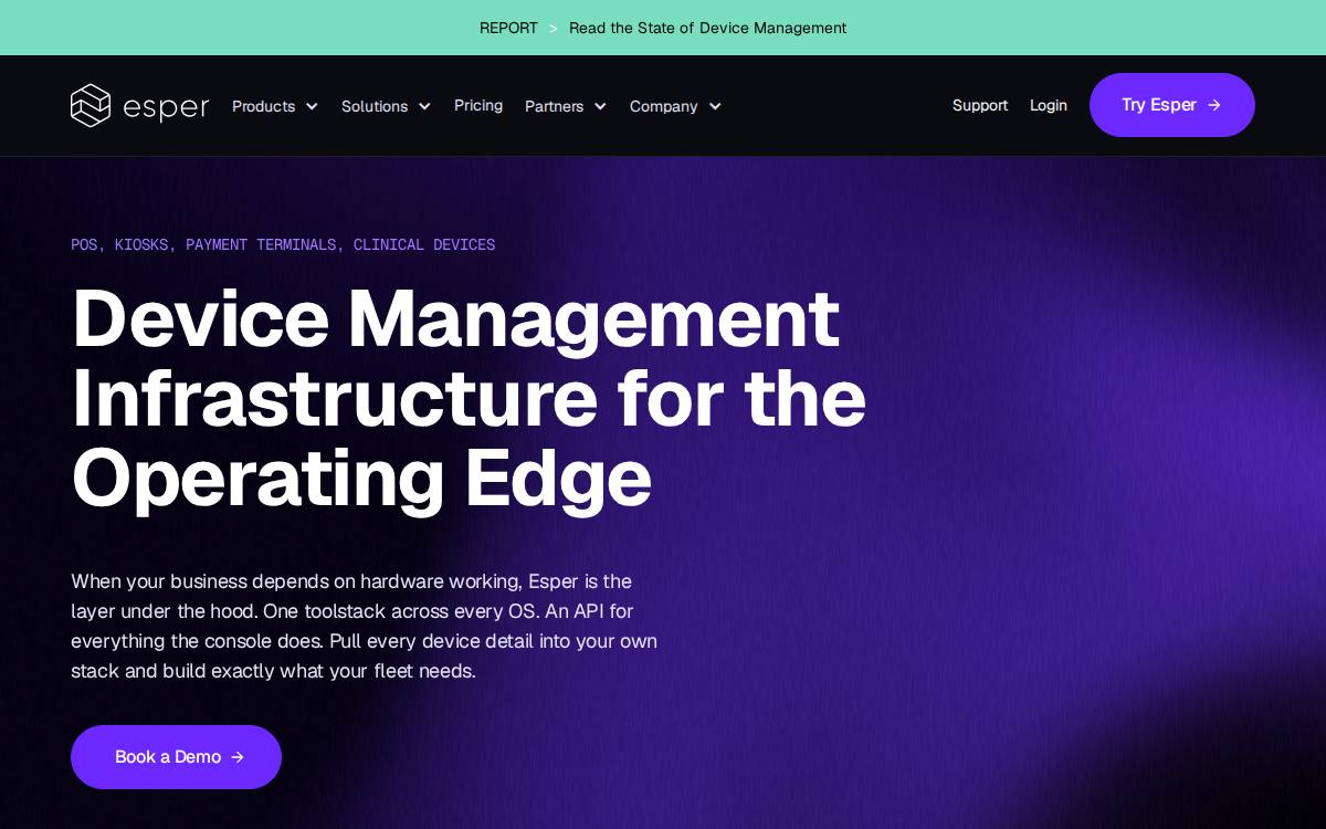 Esper website preview