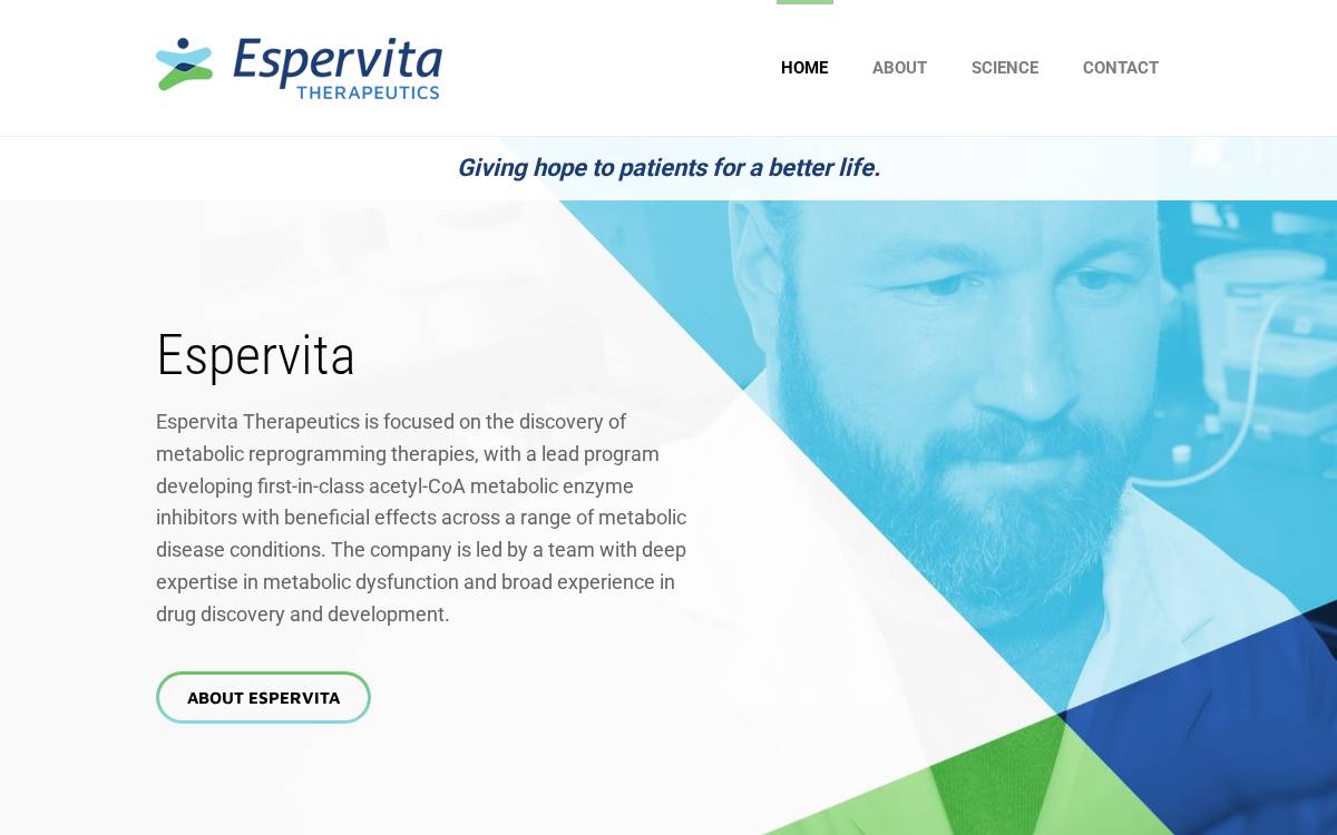 Espervita website preview