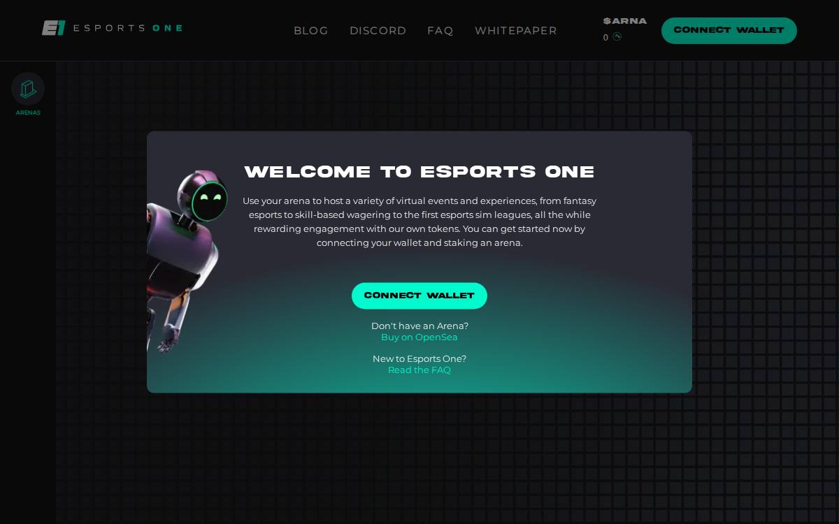 Esports One website preview