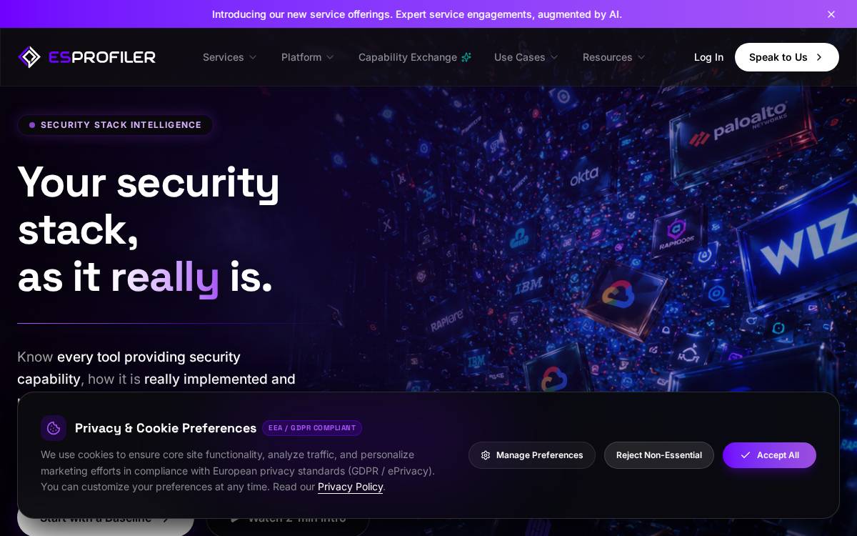 ESProfiler website preview