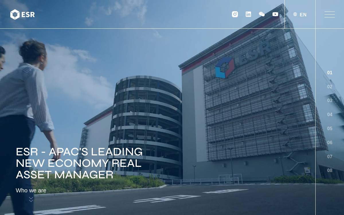 ESR Group website preview
