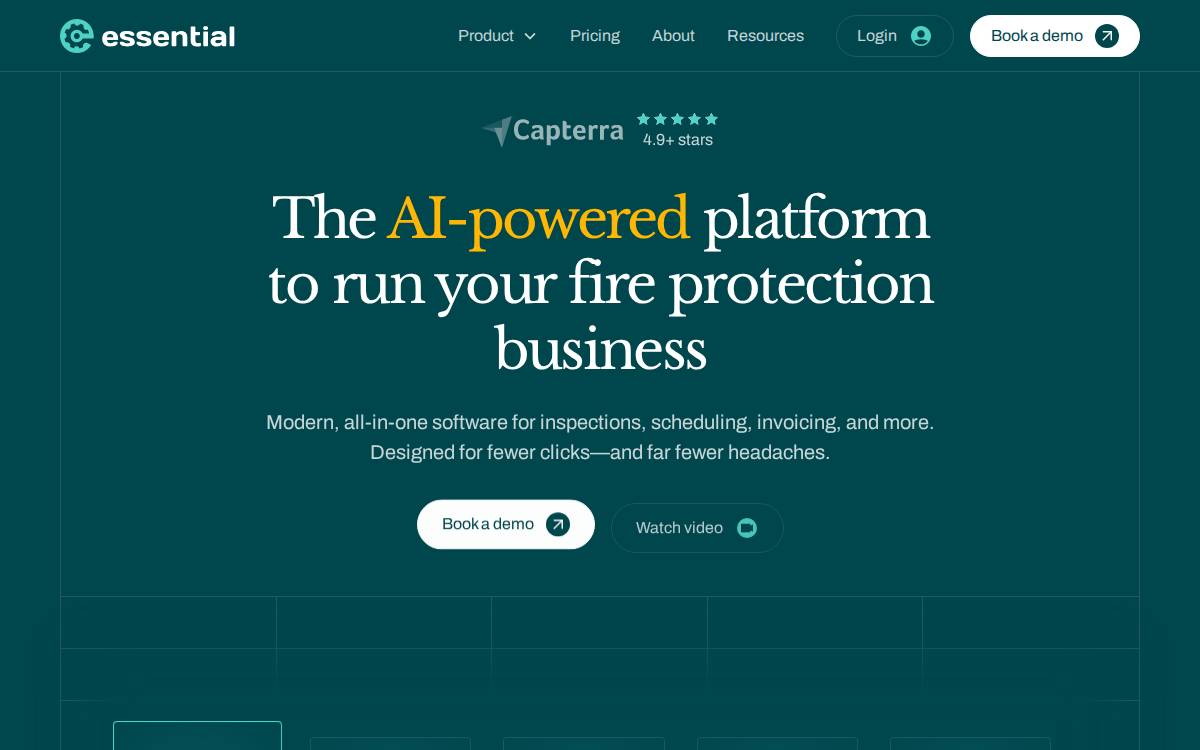 Essential website preview
