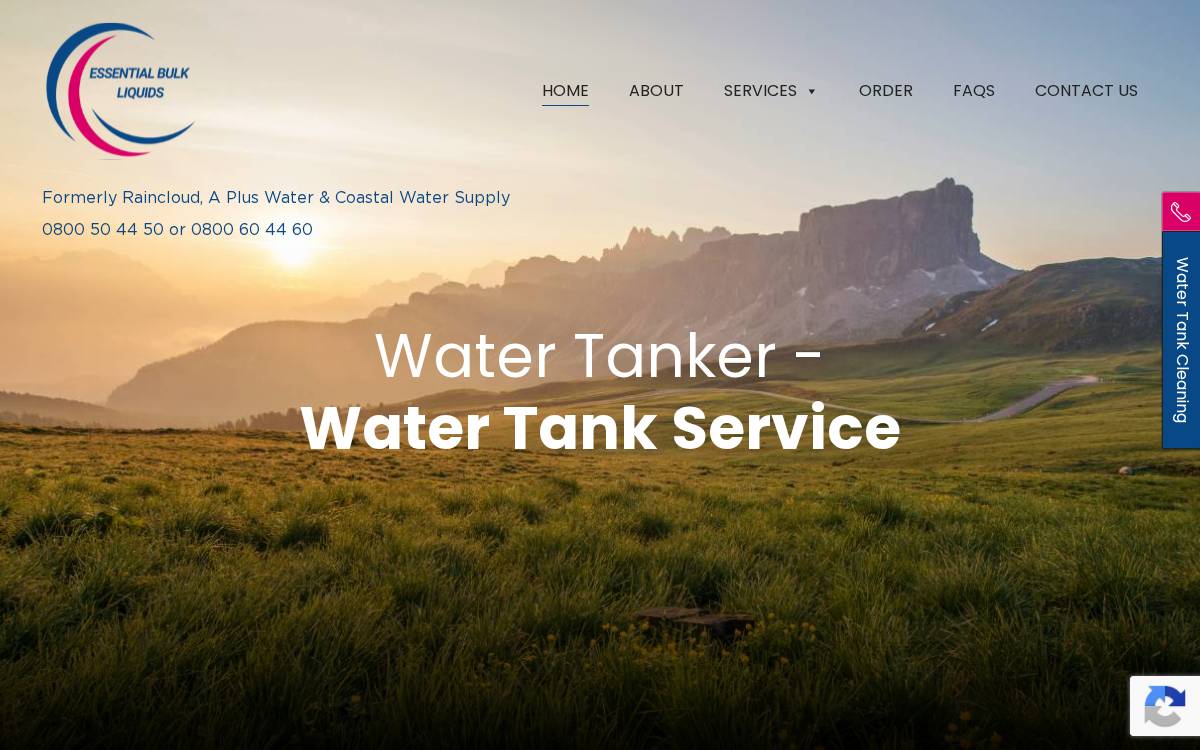 Essential Bulk Liquids (EBL) website preview