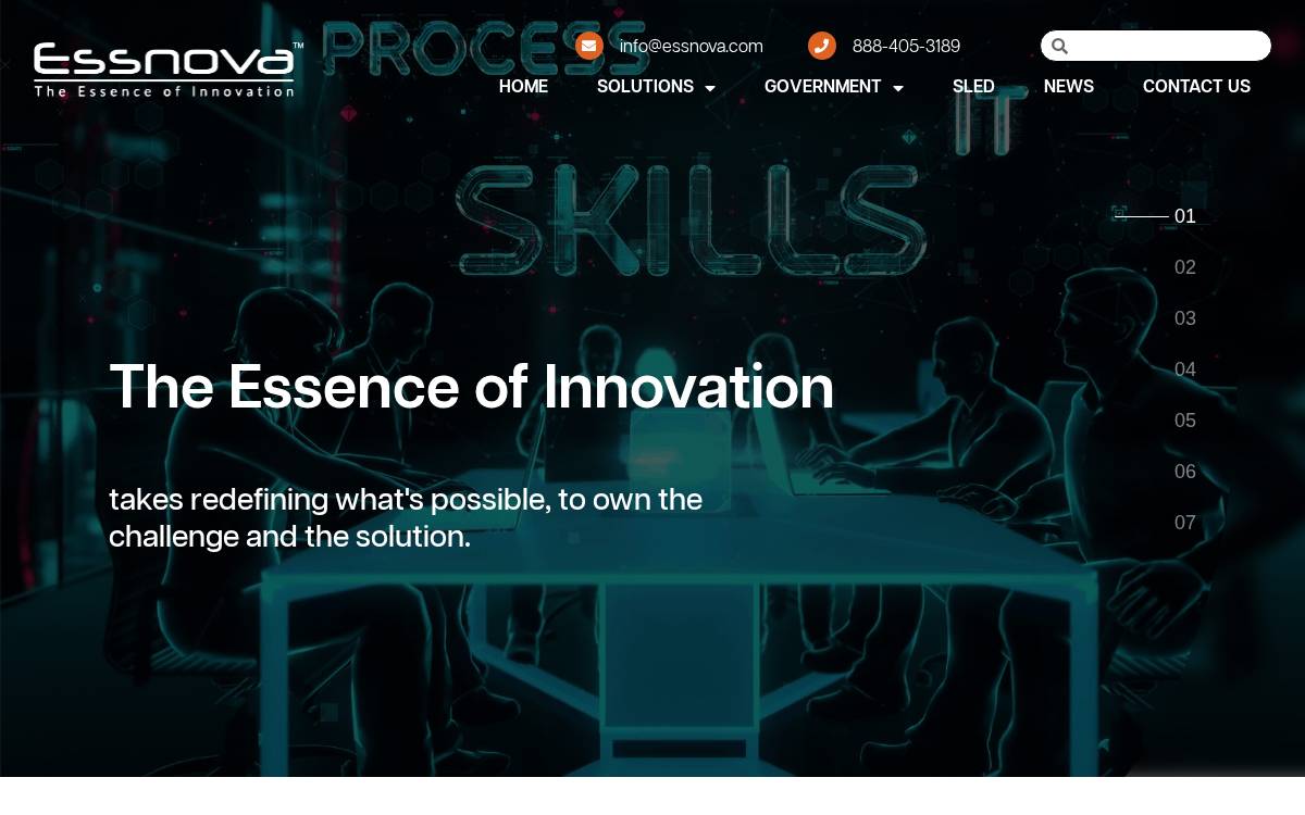 Essnova Solutions, Inc. website preview