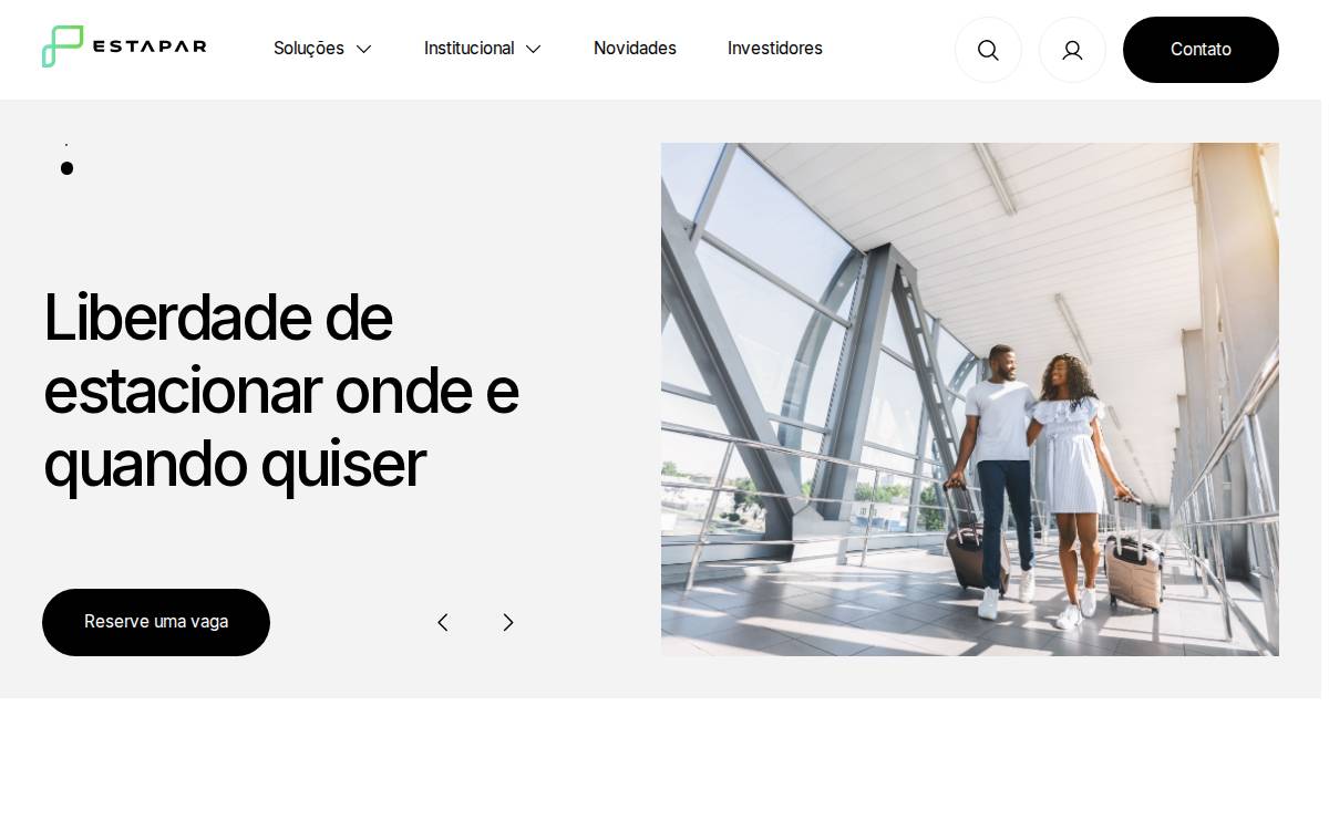 Estapar website preview