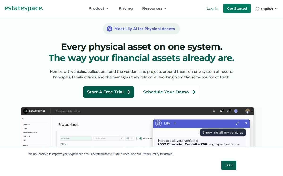 Estatespace website preview