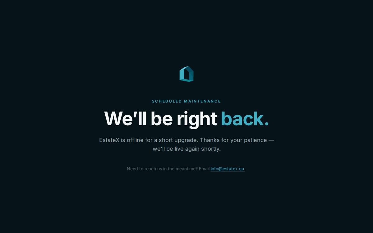 EstateX website preview