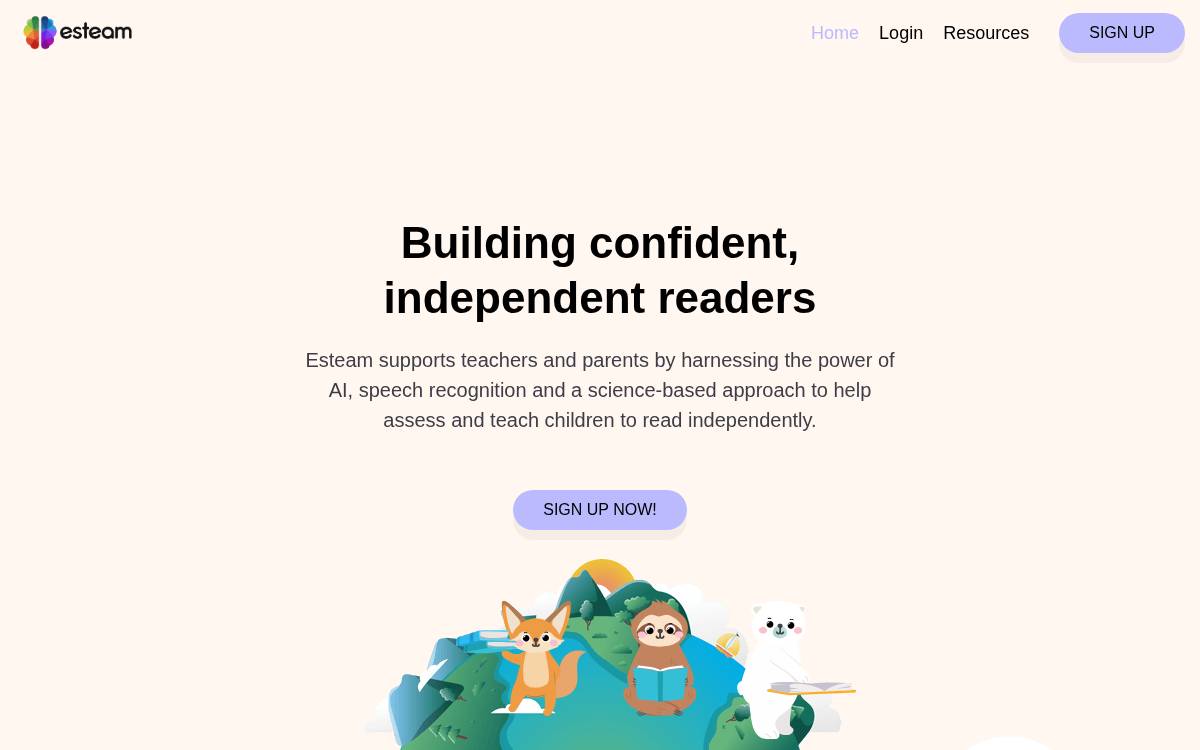 Esteam website preview