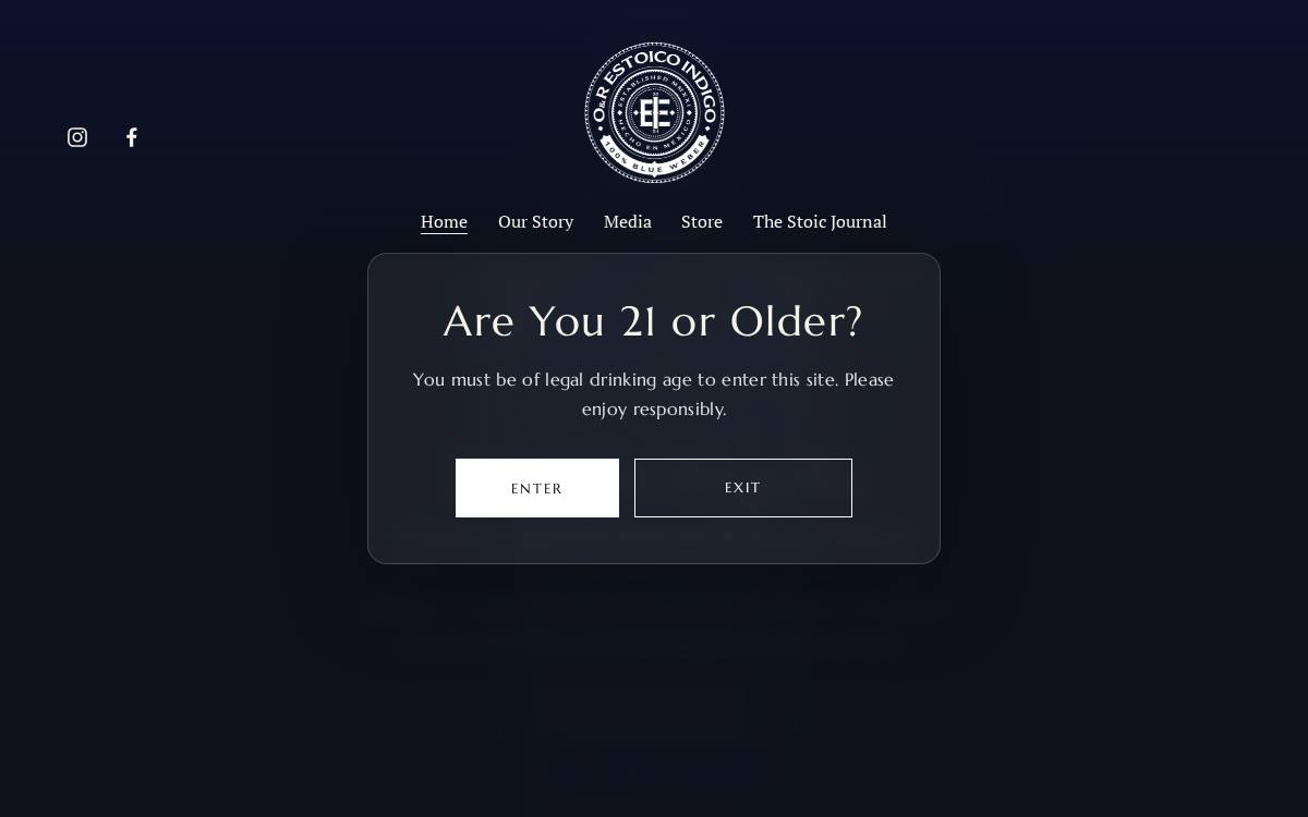 Estoico Tequila website preview