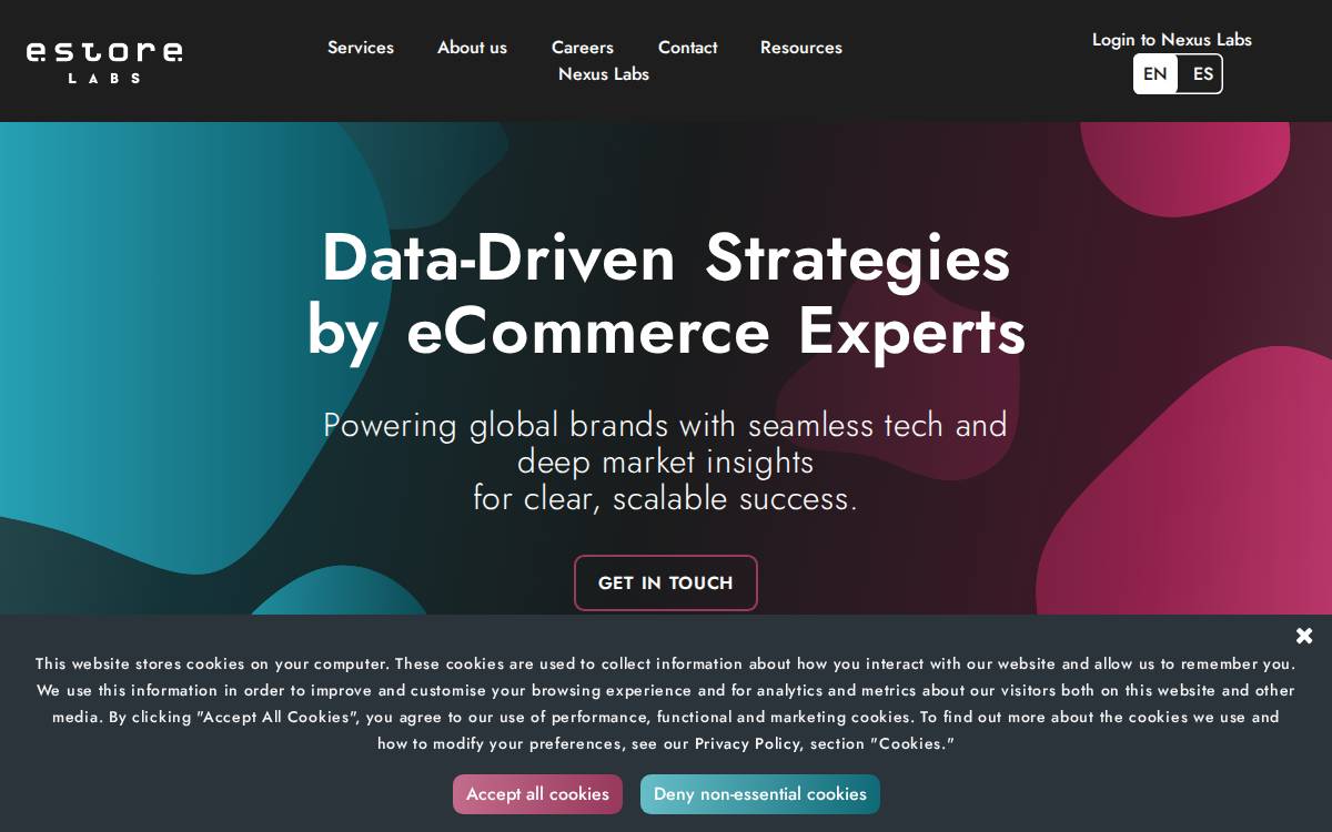 eStoreLabs website preview