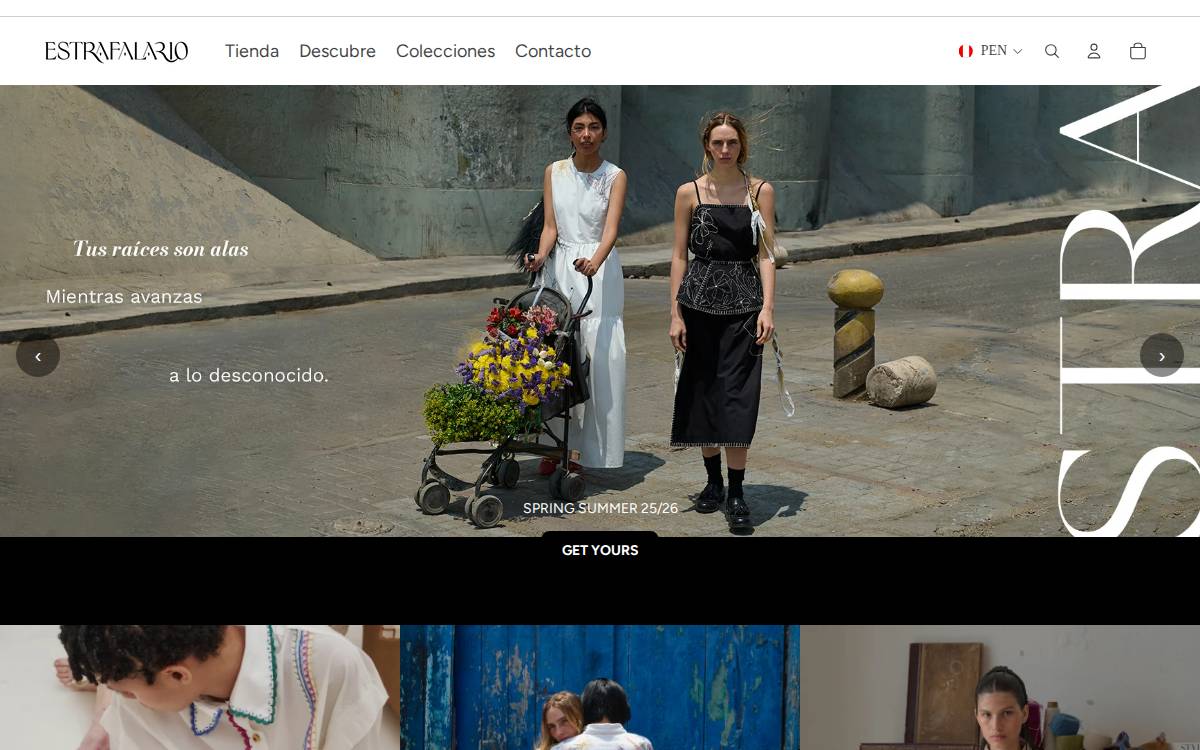 Estrafalario website preview