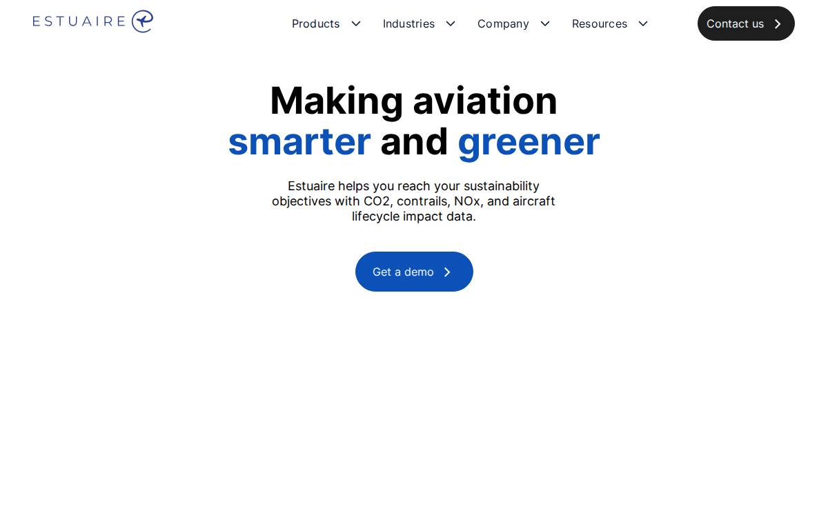Estuaire website preview
