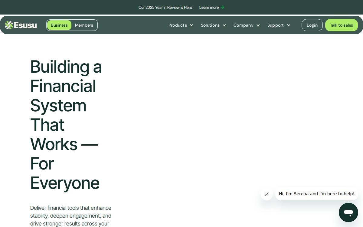 Esusu website preview