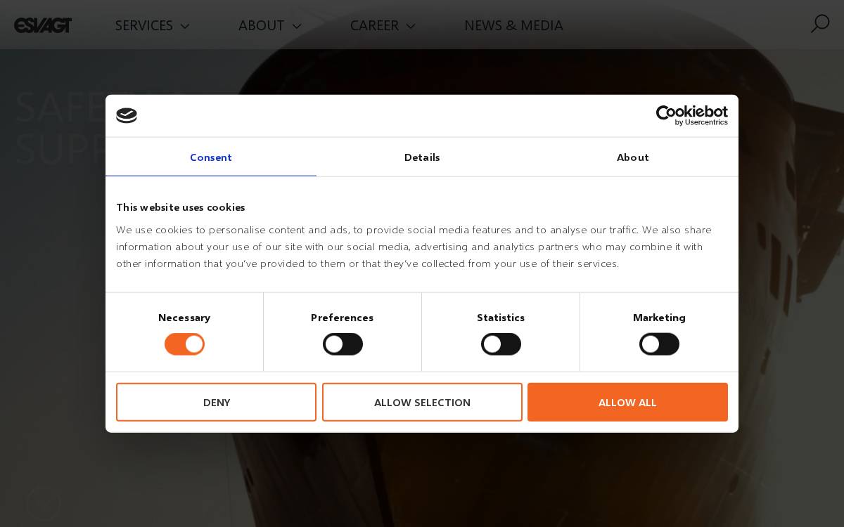 ESVAGT website preview