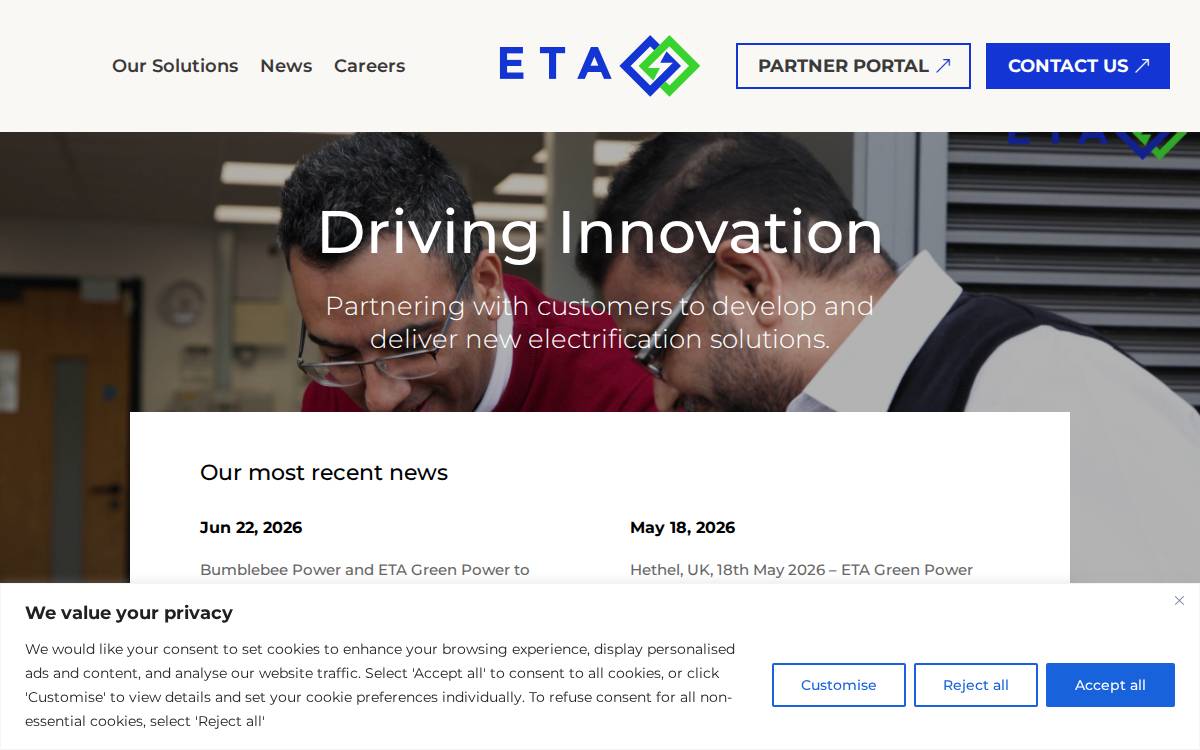 Eta Gp website preview