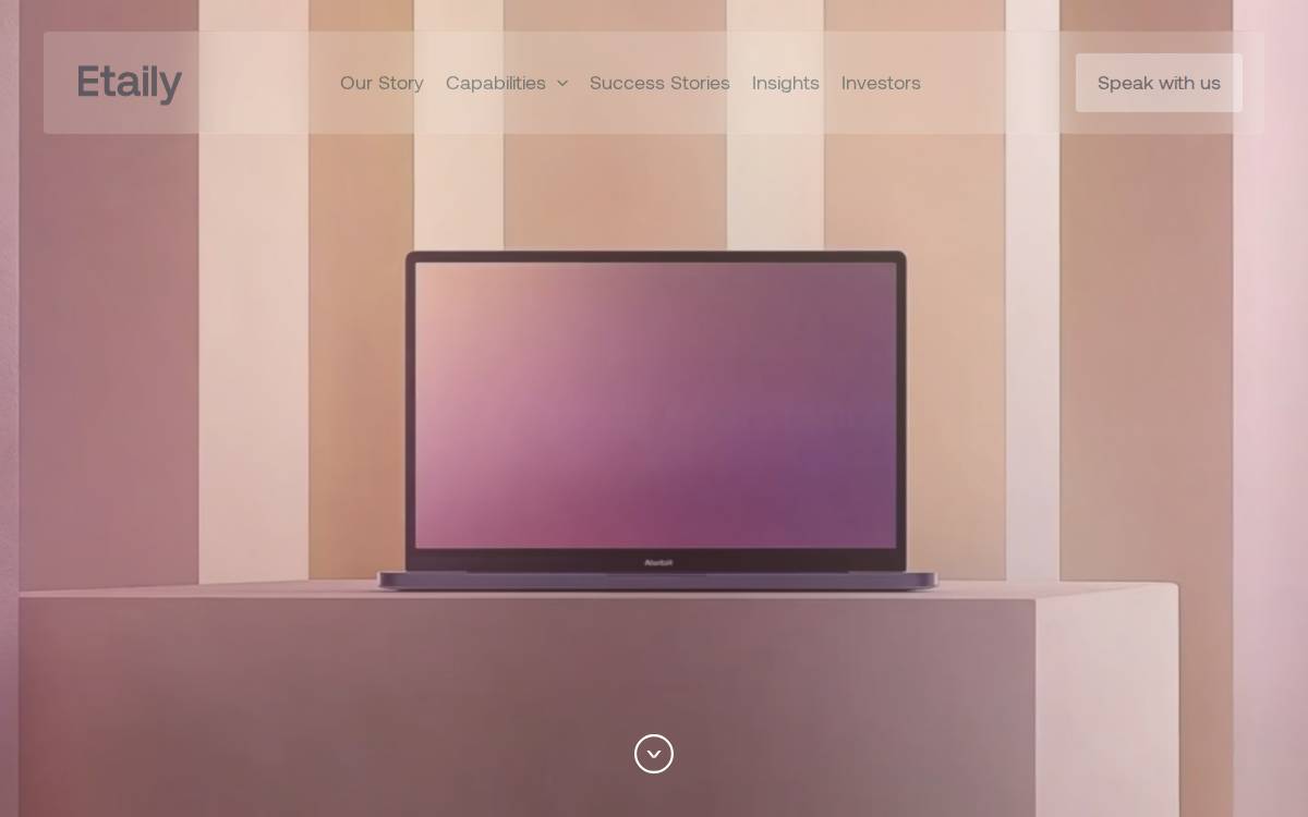 Etaily website preview