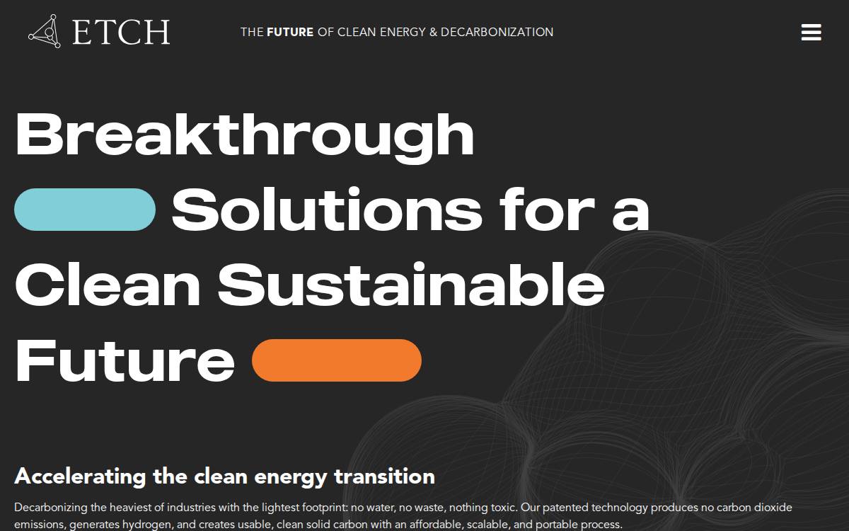 Etchmaterials website preview