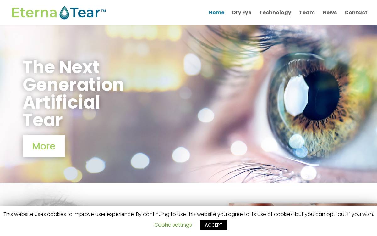 eterna tear website preview