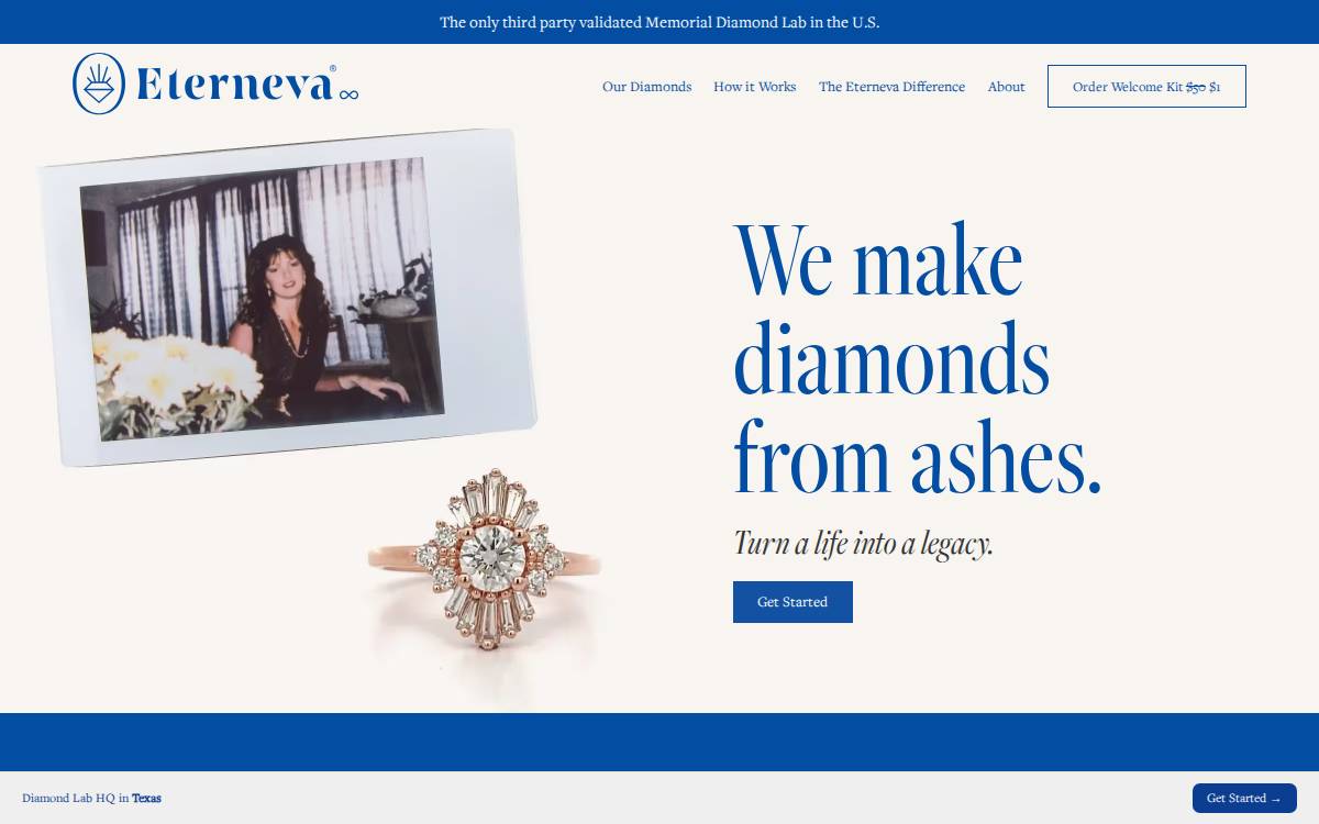 Eterneva website preview