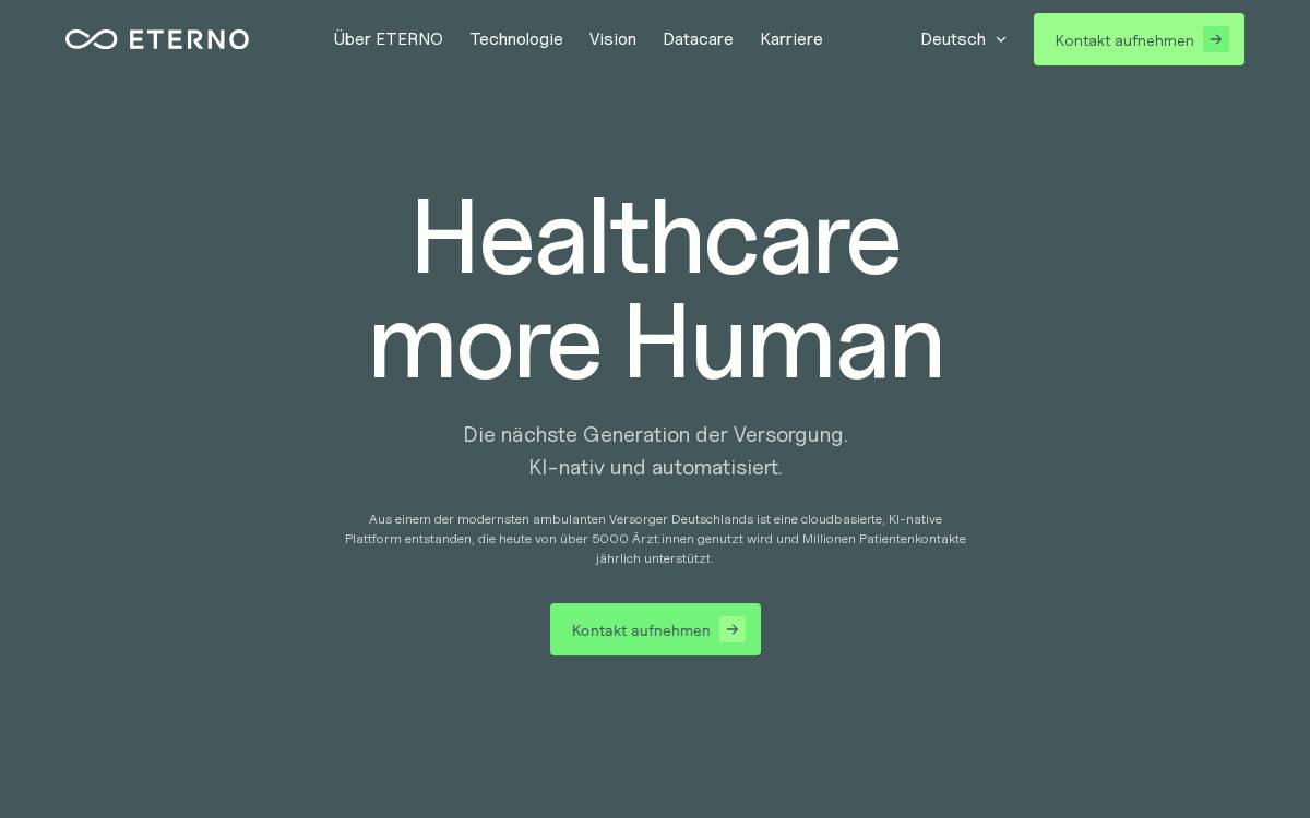 Eterno website preview
