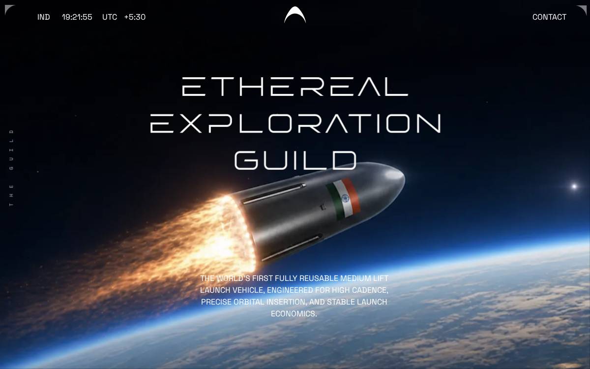 Ethereal website preview