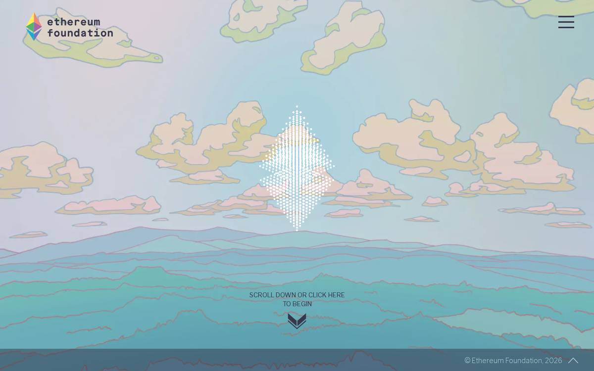 Ethereum Foundation website preview