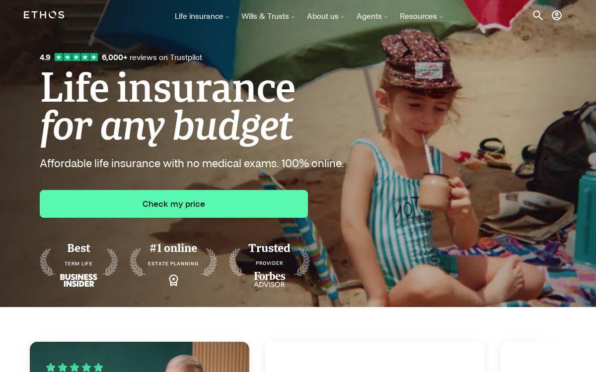 ETHOS website preview