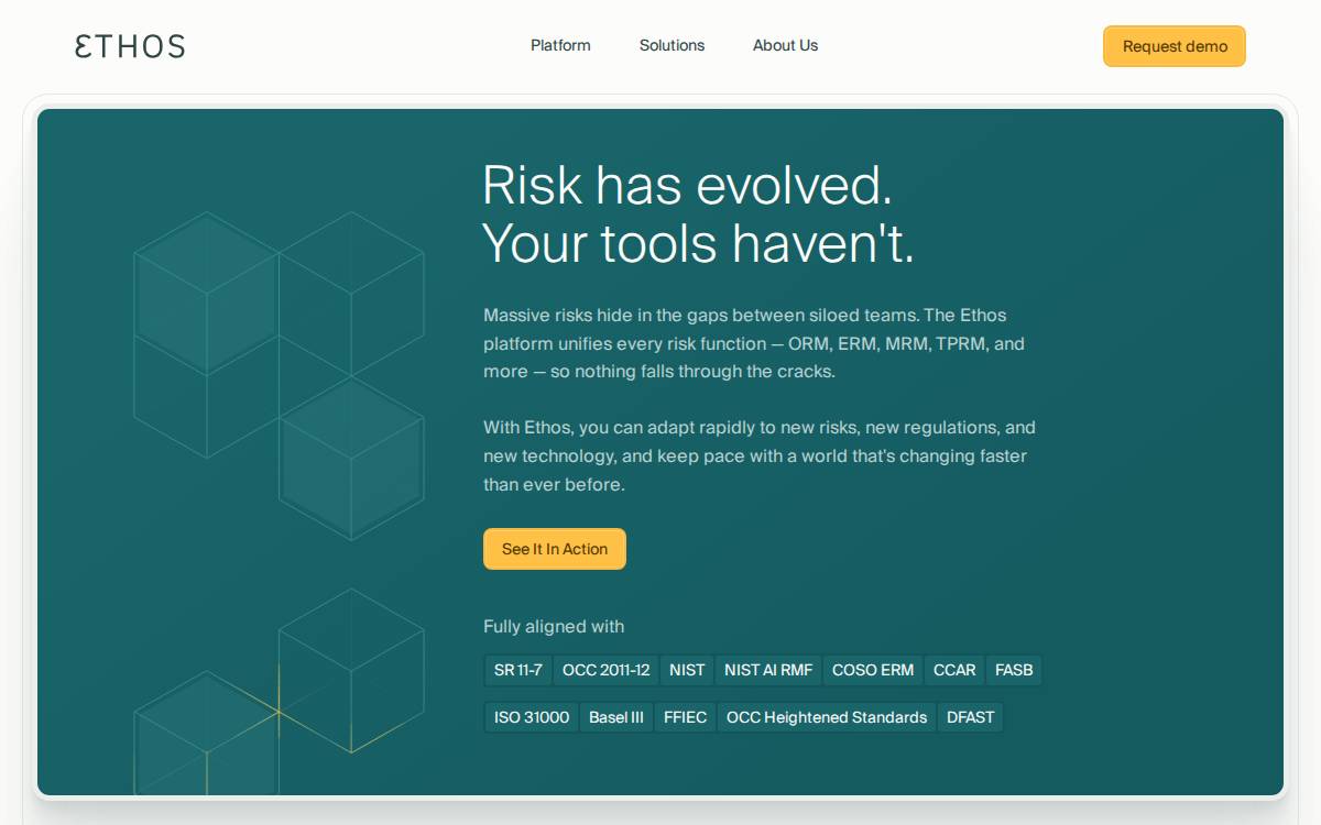 Ethosai website preview