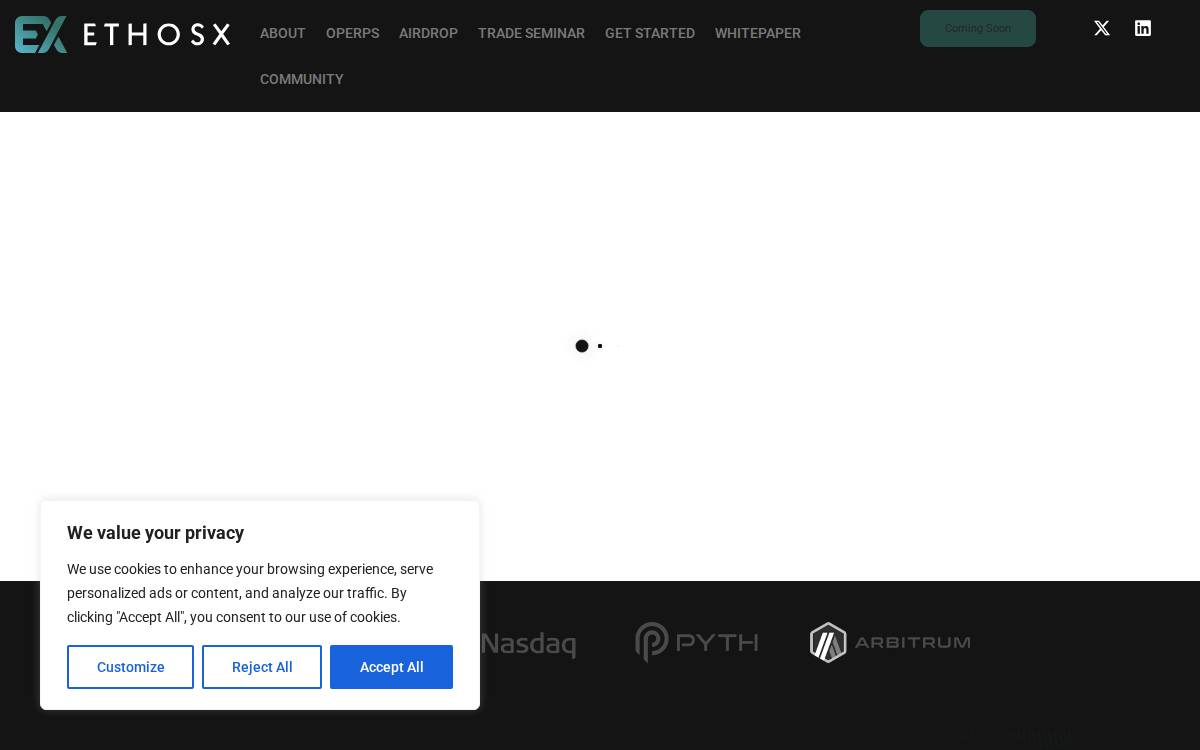 EthosX website preview