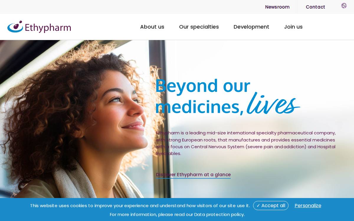 Ethypharm website preview