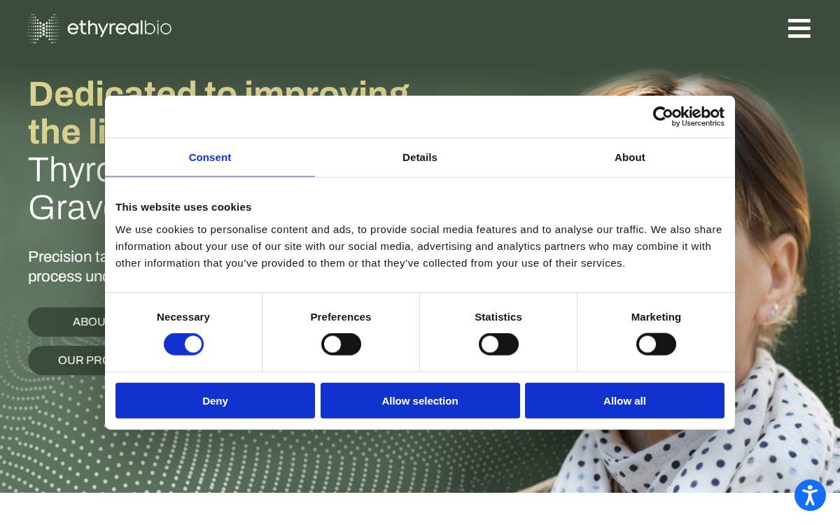 Ethyrealbio website preview