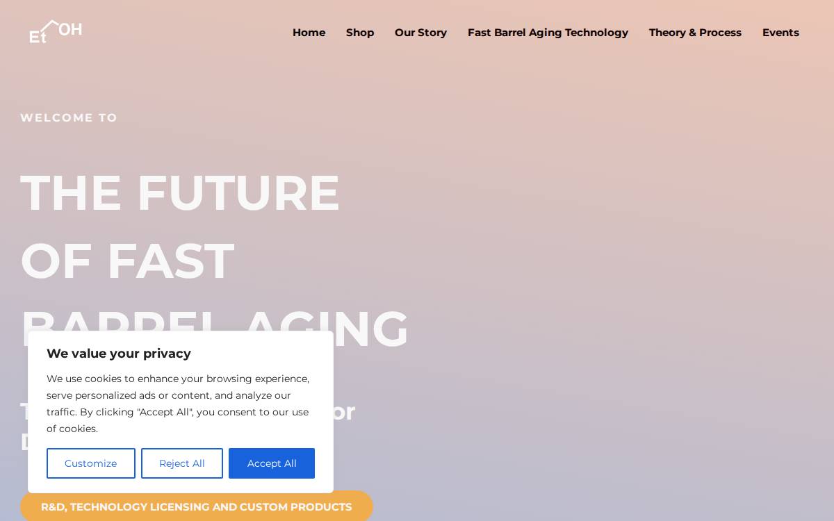 EtOH website preview