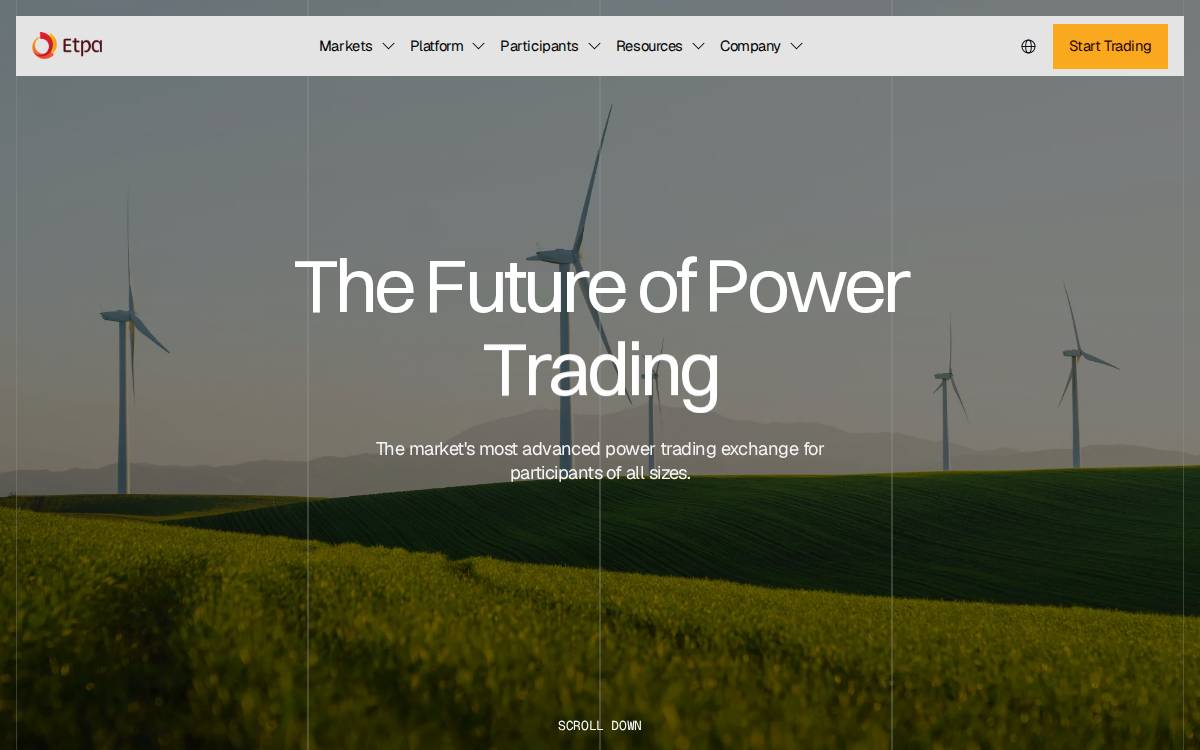 Etpa website preview