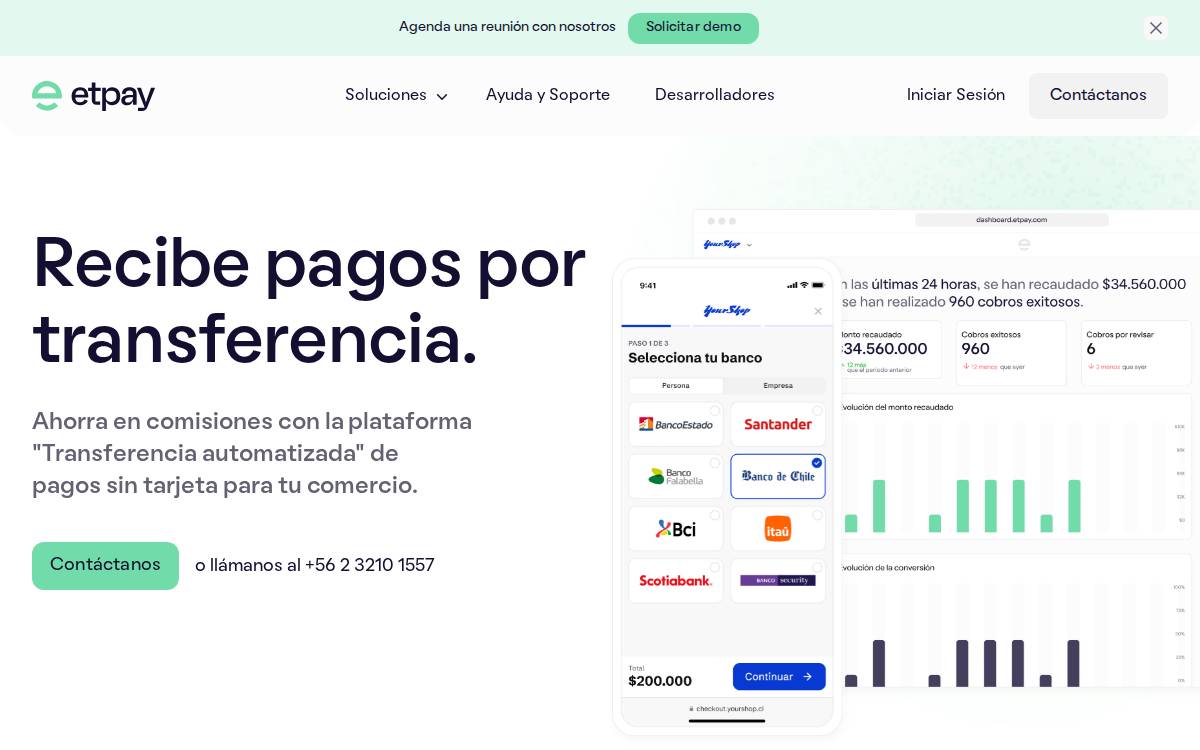 Etpay website preview
